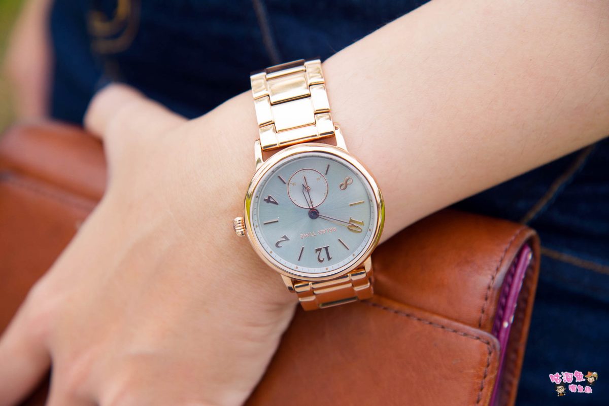 【時尚手錶推薦】RELAX TIME復古甜美錶款 Retro Lady玫瑰金x藍灰，可更換錶帶且時尚又百搭，好看讓人一見鐘情！