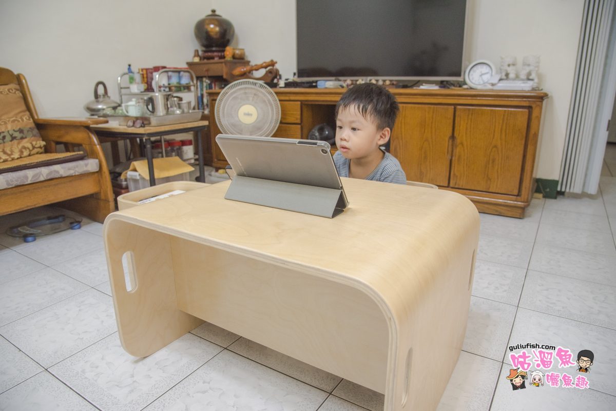 兒童桌椅推薦》Kidus 實木百變翻轉多功能兒童桌椅，可當親子互動學習桌椅/遊戲桌/飯桌/收納櫃等
