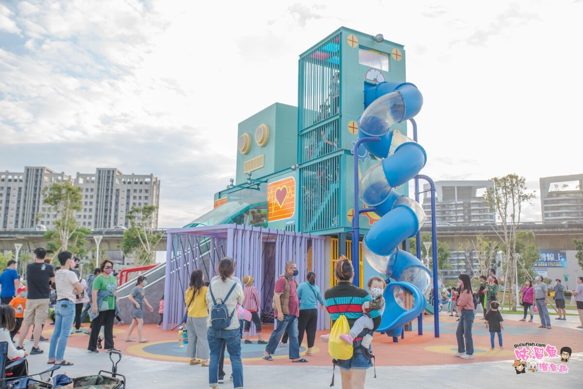 高雄親子景點》保安兒童貨櫃主題公園 巨大機器人出沒！超好玩、超放電的親子公園免費玩，多項遊具設施讓孩子玩到不想回家