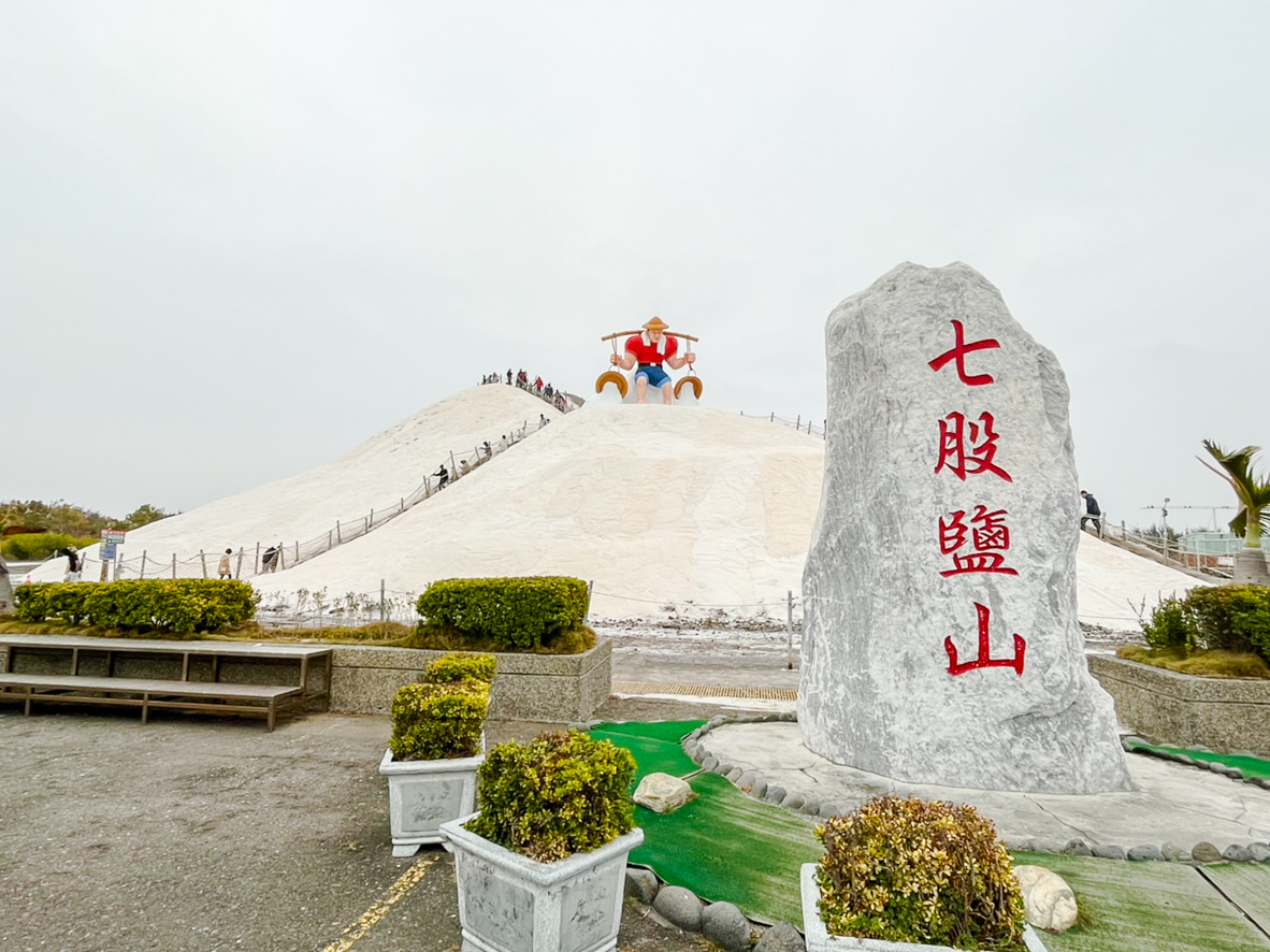 七股鹽山 2023最新巨型吉祥物 鹽擔下的獨白，台灣最費力的挑鹽擔夫！還有歷年可愛造景一次拍個夠