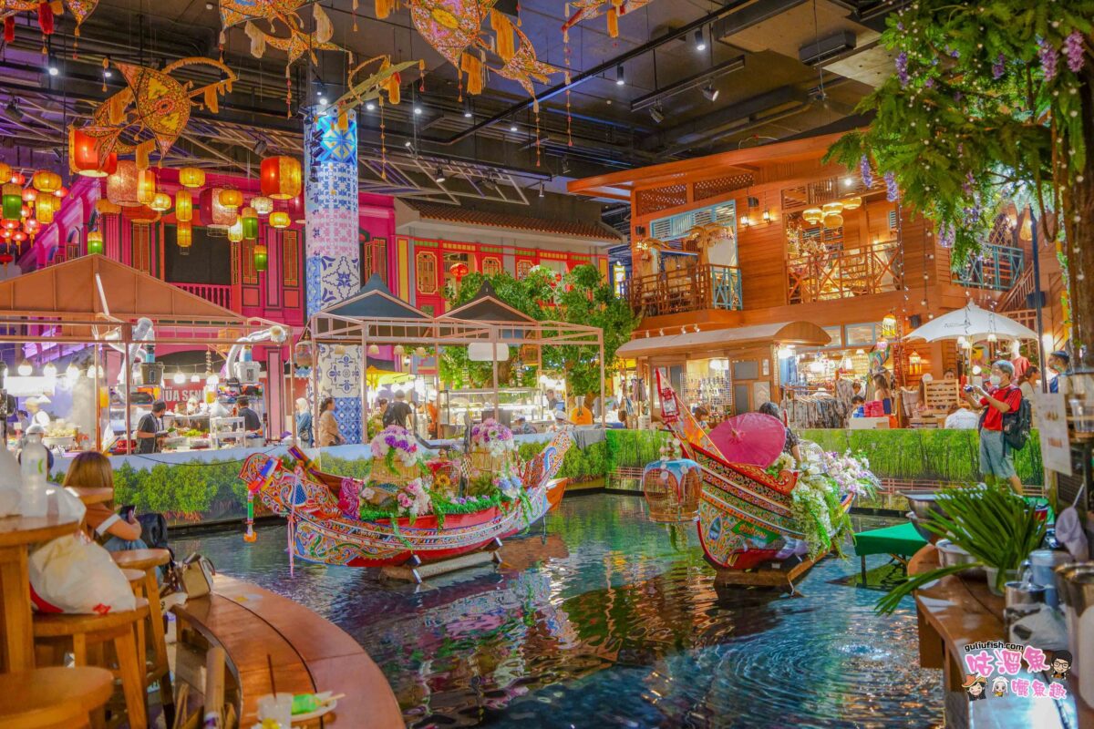 泰國曼谷旅遊景點》ICONSIAM 暹羅天地 | 絕美浮誇水上市集搬進百貨公司室內，不僅好拍又好逛，還有超棒觀景台 /網美餐廳等