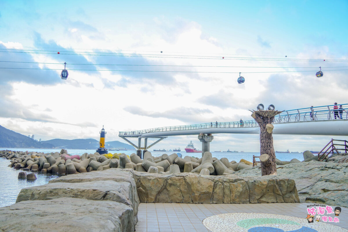 韓國釜山旅遊景點》松島天空步道 SKY WALK | 漫步海上步道，欣賞絕美海灘景，還可搭纜車遊玩