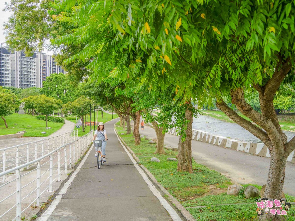 南崁溪桃園區第一河濱公園共融式遊戲場 | 桃園免費親子景點推薦！結合七感體驗打造適合全齡的遊憩環境， 還可騎自行車觀賞河景十分愜意