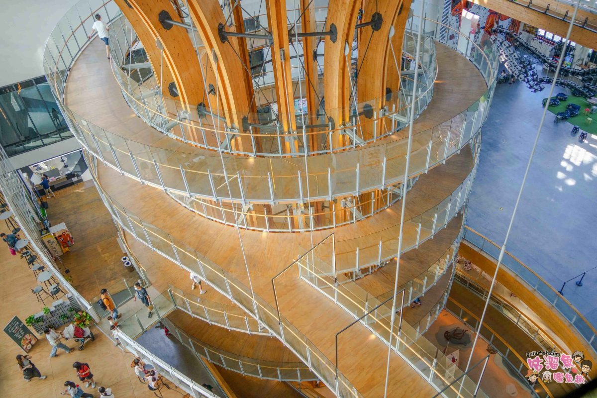 南投景點》樹德半山夢工廠 | 夢幻趣味多元室內景點！擁有全球最大室內木構巨樹、全台室內最高攀岩牆，好吃好玩一站滿足