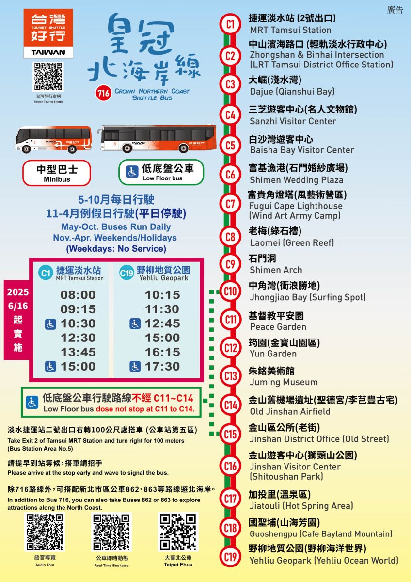 北海岸秘境探索免開車！台灣好行皇冠北海岸線套票攻略：野柳地質公園、山海芳園，輕鬆玩轉野柳奇岩與海景咖啡