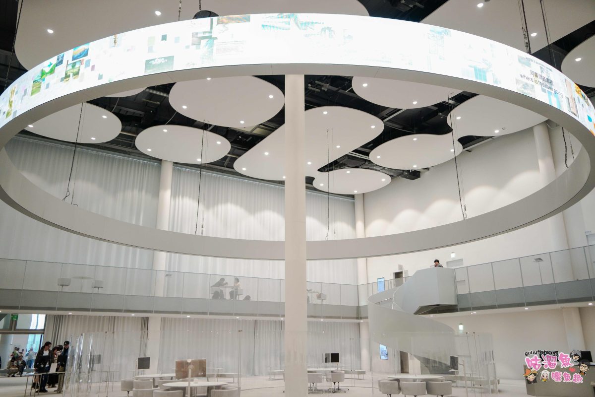 台中景點》臺中綠美圖 | 隱藏公園裡的絕美圖書館，森林中的美術館，夢幻白建築結合愜意戶外綠地空間